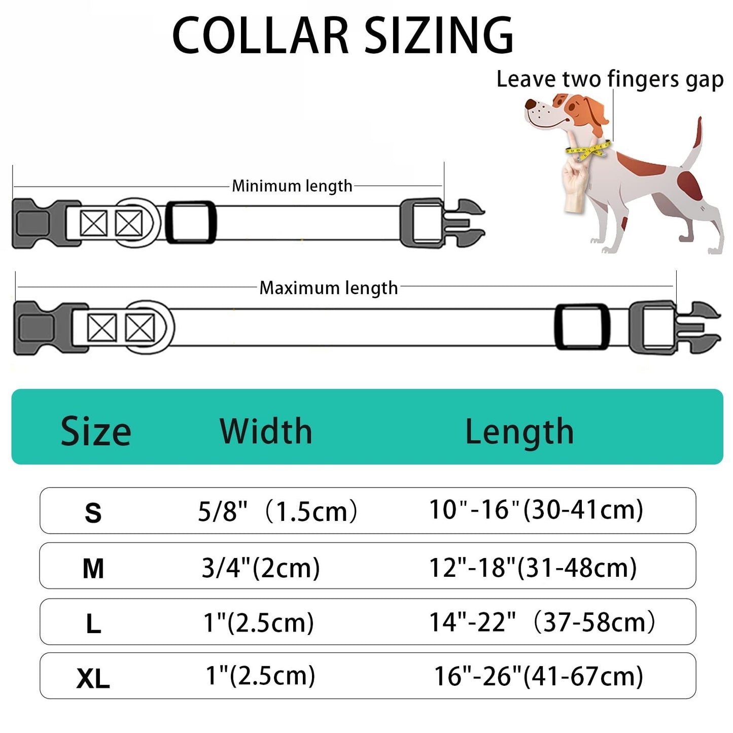 Reflective Personalized Dog Collar, Custom Dog ID Collars, Nylon Pet Collar, Embroidered Dog Collar with Quick Release Buckle, Dog Gift